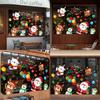 Electricity Christmas Static Stickers With Santa Claus Reindeer Snowman Design