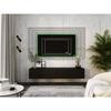 Meuble TV Suspendu, 170 x 32 x 34 cm, Noir Mat