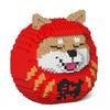 Block Toy That Allows You To Create Realistic Animal Objects Shiba Inu Daruma X X Height Cm Durable Blocks Fixed with Screws For Adults 3D Puzzle Will