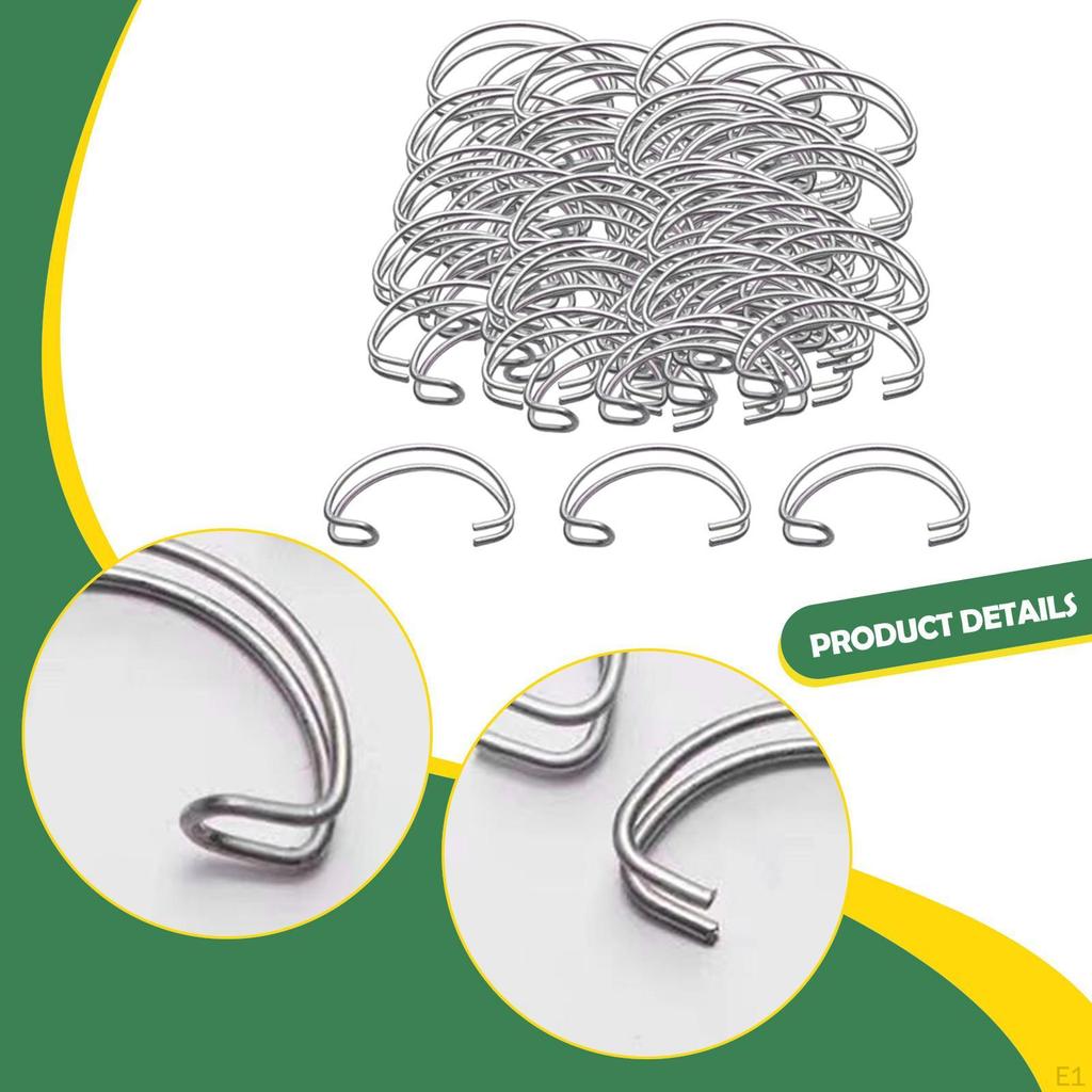 100 штук Стальная проволочная клетка Дверные крючки Фиксированные Практичные Зажимные Креативные для Оборудования для Разведения