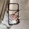 Очаровательный чехол-яблоко со слоном для серии iPhone 17 (Pro/Promax/Air) с черной акриловой рамкой