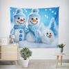 Рождество Новый год Рождественская елка Снеговик Узор Гобелен Гостиная Диван Салон автомобиля Декоративный Гобелен