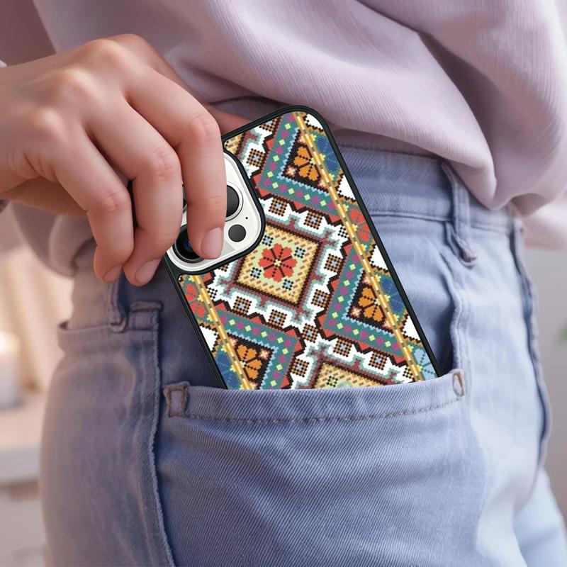 Ukrainian Pattern Phone Case For iPhone 17 Air 15 16e 14 13 Pro Max Coque 12 11 Pro Max PLUS cover