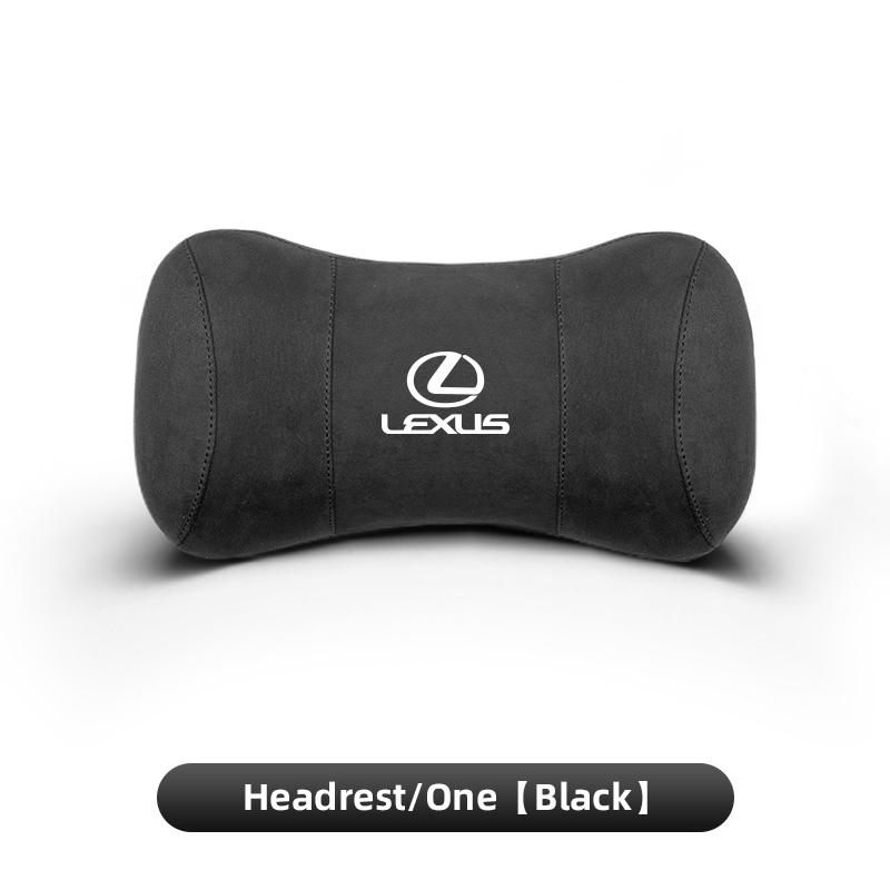2026 Hot Interior Stickers Lexus Car Seat Suede Memory Cotton Neck Pillow Headrest For Lexus LS LC RZ RX330 IS250 Ct200h ES300h