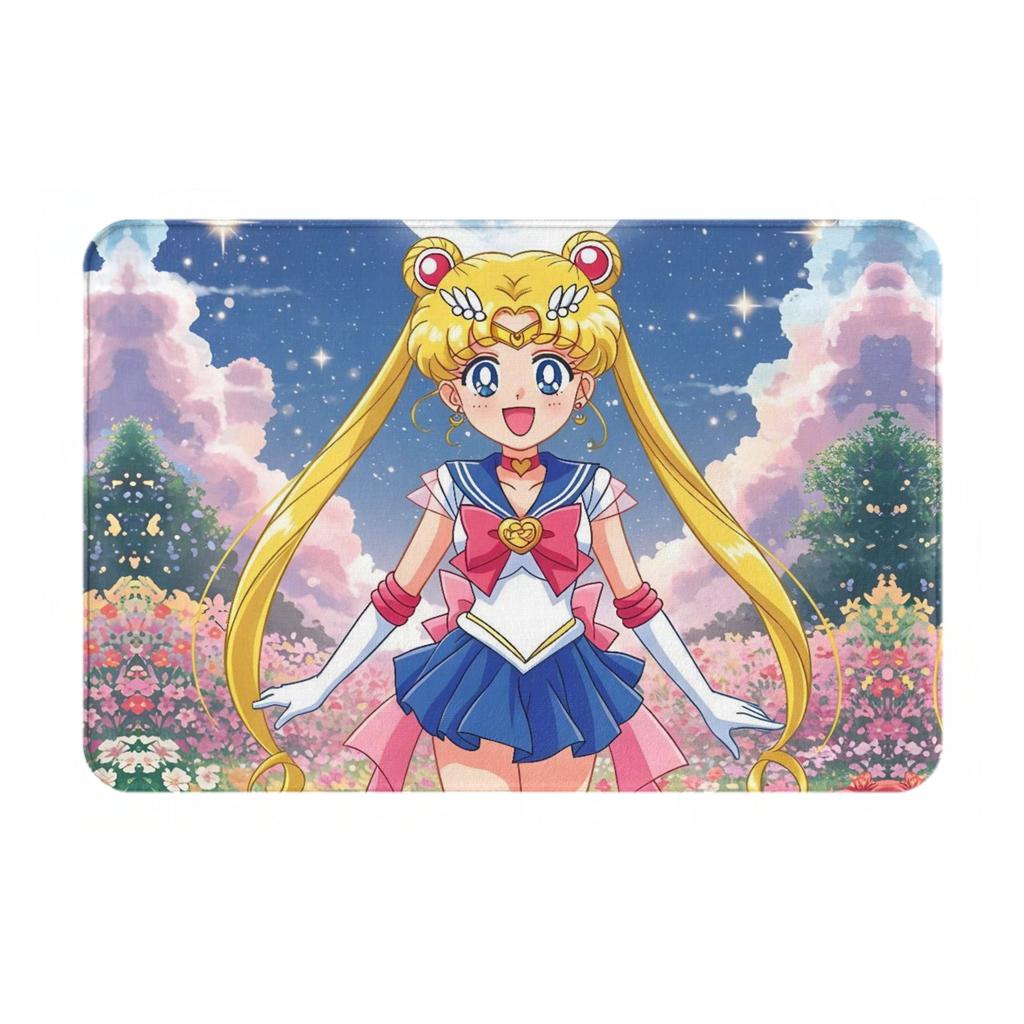 Cartoon Anime Girl Sailors Moons Doormat Mat Anti-Slip  Kitchen Bathroom Garden Rug Carpet 40*60cm