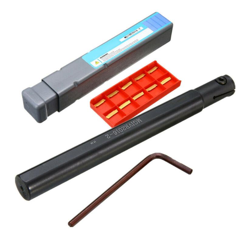 New MGIVR2016-2 Lathe Turning Tools Boring Bar Holder+10x MGMN200 Inserts+Wrench