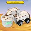 1 набор DIY Mars Cleaning Vehicle Model Kit Handmade Wooden Puzzle Sweeper Car Building Crafts Kids Science STEM Project Educational Toy