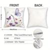 2pcs Boho Graceful Butterfly - Adorned PillowcasesLiving Room Sofa Cushion Cover, Soft and Comfortable, Bedroom Room Decoration