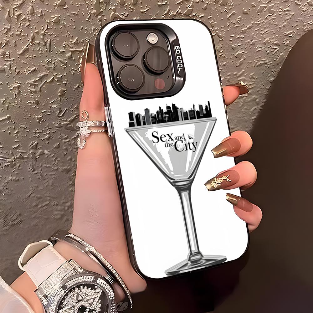 S-Sex And The City TV Phone Case For IPhone17 Air 16 15 14 Plus 13 12 11 Pro XS Max Silver Black Bumper Case