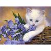 Алмазная картина животное кошка набор для алмазной вышивки цветы рукоделие узор