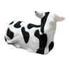 3D Printed Cow Ornament Pass Through Fidget Toy Pass-through Black And White Cow Sculpture for Stress Anxiety Relief