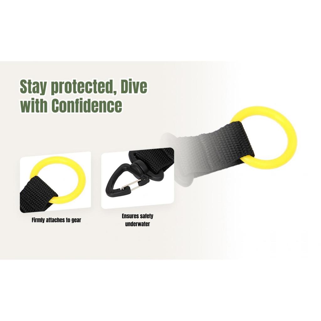 Compact Regulator Holder Retainer Clip Lanyard for Diving