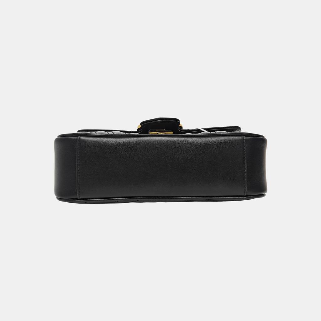 [Pre-Owned] Gucci GG Marmont Matelassé Mini Bag 'Black' - Very Good #2EO132