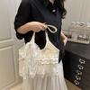 Niche Tote Bag Spring and Summer Leisure Vacation Fairy Lace Mesh Underarm Shoulder Bag Women's Bag Large-capacity Commuter Bag