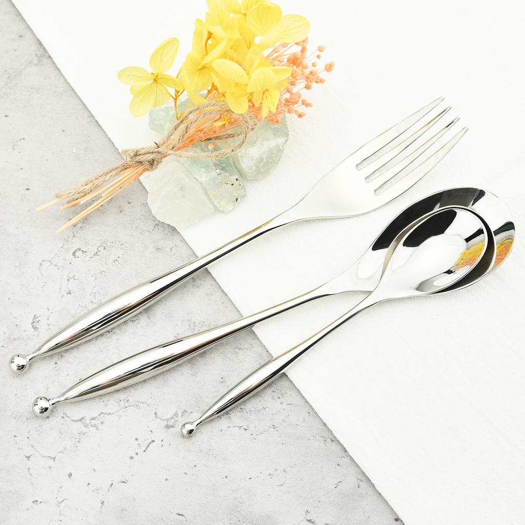 16 шт., нож, вилка, кофейная ложка, набор столовых приборов, посуда из нержавеющей стали 18/10, набор столовой посуды высокого качества, кухонное серебро, столовые приборы