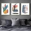 Настенное искусство, абстрактная геометрическая кисть, граффити, картина, скандинавская картина, абстрактная картина на холсте, печать плакатов, изображение для домашнего декора