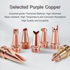 MCWlaser 5 шт. Комплект наконечников для лазерного сварочного аппарата, режущие медные насадки для портативного лазерного сварочного пистолета, лазерная сварочная головка, лазерный сварочный аппарат