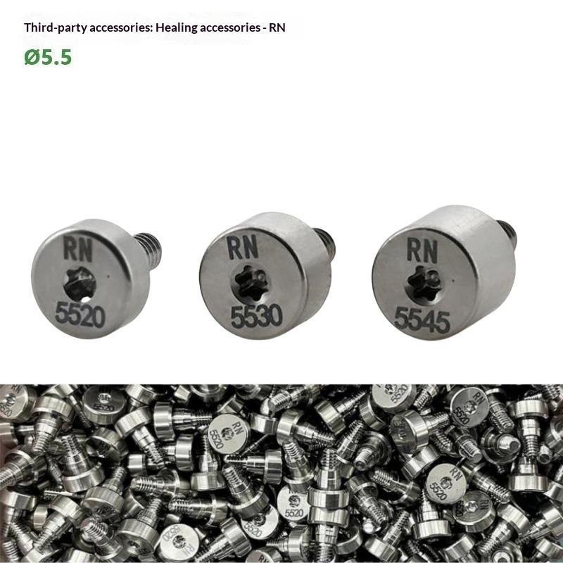 High Quality RN Healing Abutment 1Pcs Grade 5 Titanium Dental Implant Accessory Compatible with Straumann for Dental Professionals