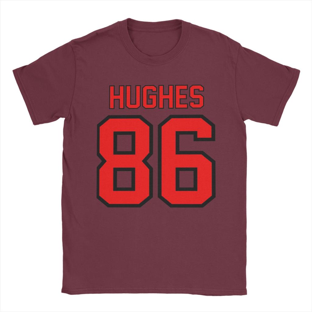 Jack Hughes Retro Unisex T Shirt Vintage Tee Shirt Short Sleeve Round Neck TShirts Pure Cotton Gift Idea Clothing