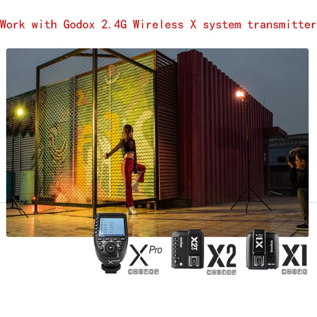 Авторизованная вспышка Godox с круглой головкой для камеры 76Ws TTL1 8000 480 Полная мощность Время перезарядки Японское руководство по эксплуатации [Godox Agent] V1-S Sony, 2.4G /