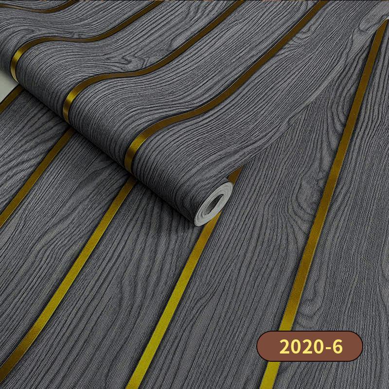 45см*10м Самоклеящиеся ПВХ Водонепроницаемые Отслаивающиеся и Приклеивающиеся 3D Панели в Полоску Обои под Дерево Декор для Акцентных Стен Мебели и Ремонта Дома