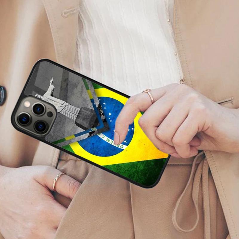 Brasil Brazil Flag Vintage Retro Country Brazilian Pride Magnetic Phone Case For iPhone 17 Air 16 14 13 12 Pro Max 15 Plus Cover