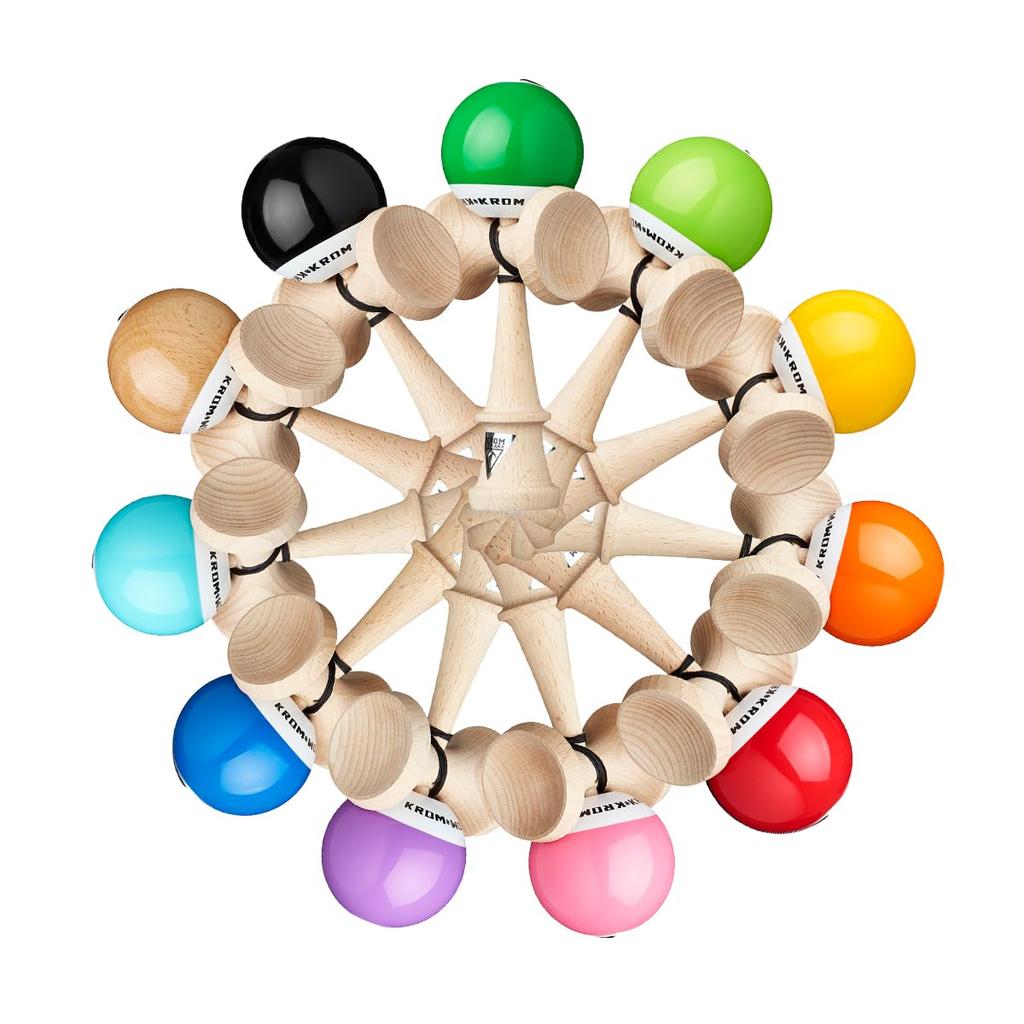 Kendama KROM POP Chrome Pop LOL Sticky Clear (Red)