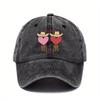 Cowboy Boots Hearts All Your Heart Graphic Baseball Cap Unisex Washed Cotton Casual Outdoor Hat