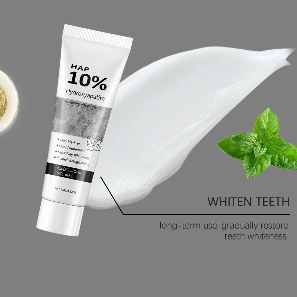 Отбеливающая зубная паста Восстановление эмали Гигиена полости рта Очищающая Удаление пятен Свежее дыхание Гидроксиапатит Осветляющая зубная паста