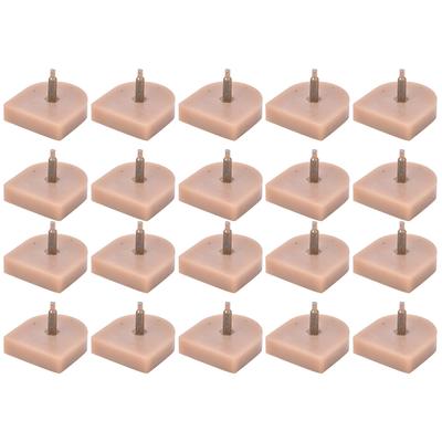 10 пар сменных насадок на каблуки, аксессуары для ремонта обуви 613 бежевый 19 x 20,5