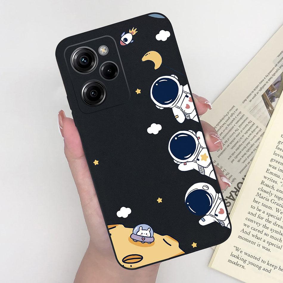 Силиконовый чехол для Xiaomi Poco X5 Pro Медведь-пилот Задняя крышка для POCOX5 X5Pro 5G Poco X 5 Pro Мягкие матовые защитные чехлы для телефона