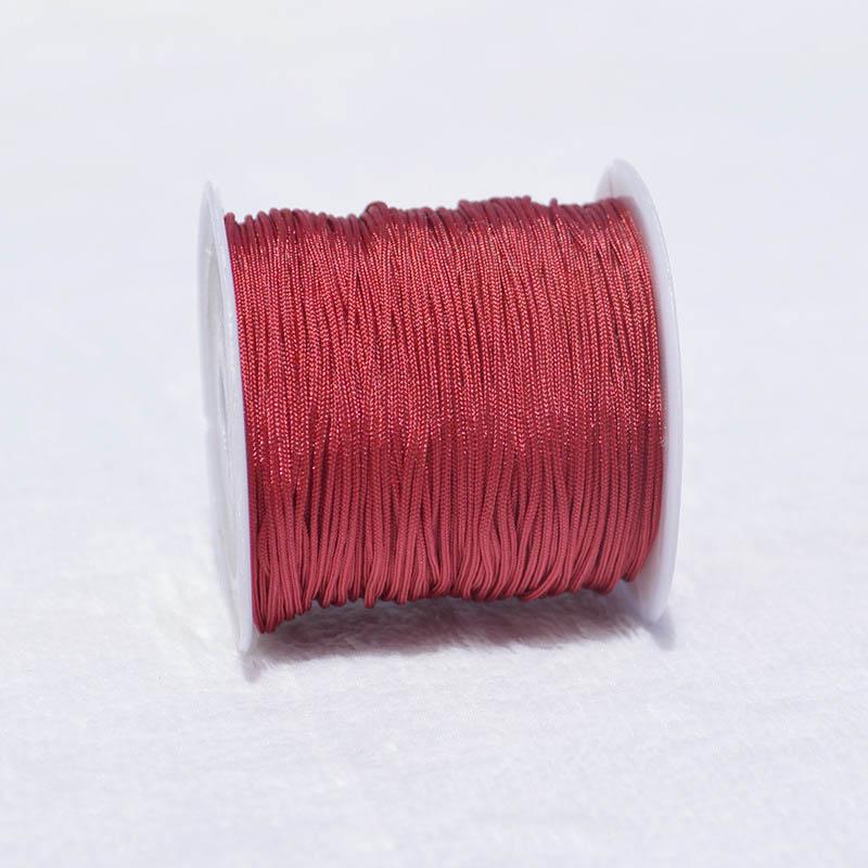 Нейлоновый шнур 0,8 мм * 20 м, нить для браслетов, сделай сам, 1 рулон, для ожерелья, ювелирных аксессуаров