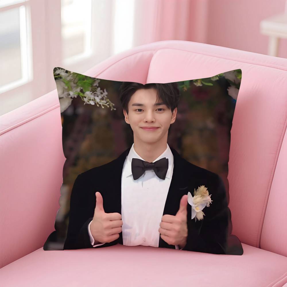 Стиль Kpop Актер Горячий S-Сон Кан Наволочка Противопылевая Наволочка Невидимая Молния Шелковистый Короткий Плюш Чехол для Подушки на Диван
