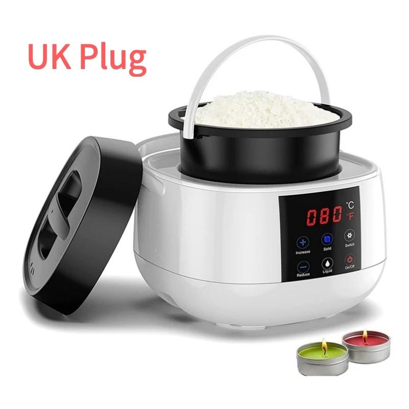 Горшок для плавления воска для изготовления свечей, плавильный станок для изготовления свечей, светодиодный дисплей температуры для начинающих взрослых, соевый воск