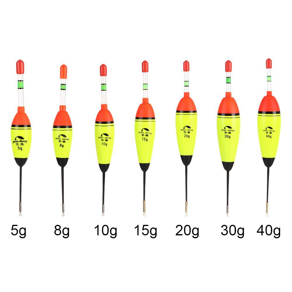 Длинные вертикальные поплавки для ночной подсветки, поплавок для рыбалки EVA Luminous 5 г 8 г 10 г 15 г 20 г 30 г 40 г