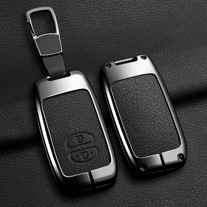Interior Mouldings Alloy Car Key Case Cover Shell Fob For Toyota Prius 30 Alpha Aqua Land Cruiser Auris For Lexus LC 200 2012 -