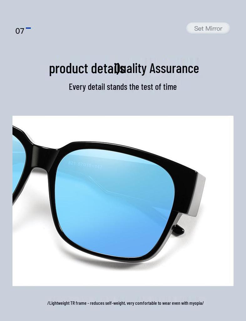 Набор солнцезащитных очков премиум-класса с поляризацией: Мужские очки для ночного видения и женские очки с защитой от синего света