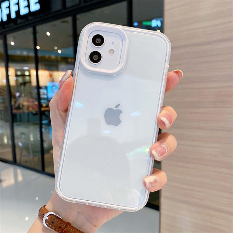 2023 3 in 1 clear Bumper Shockproof case Logo Print Mobile Cover Custom Phone case for iphone 14 Pro Max