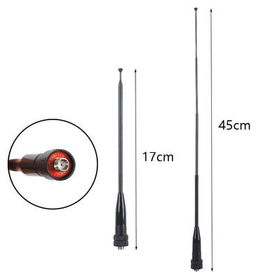 45 см NA-01 Телескопическая антенна для рации для Senheks 8800, 8650, Baofeng UV5R, Quansheng UV-K6