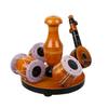 Handcrafted Traditions of South India Wooden Tabla & Veena Showpiece for Home Decor,Vintage Wooden Musical Showpiece.