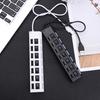 Compact USB 2 Adapter Hub with 7 Ports Universal Widely Compatible LED High-speed Power