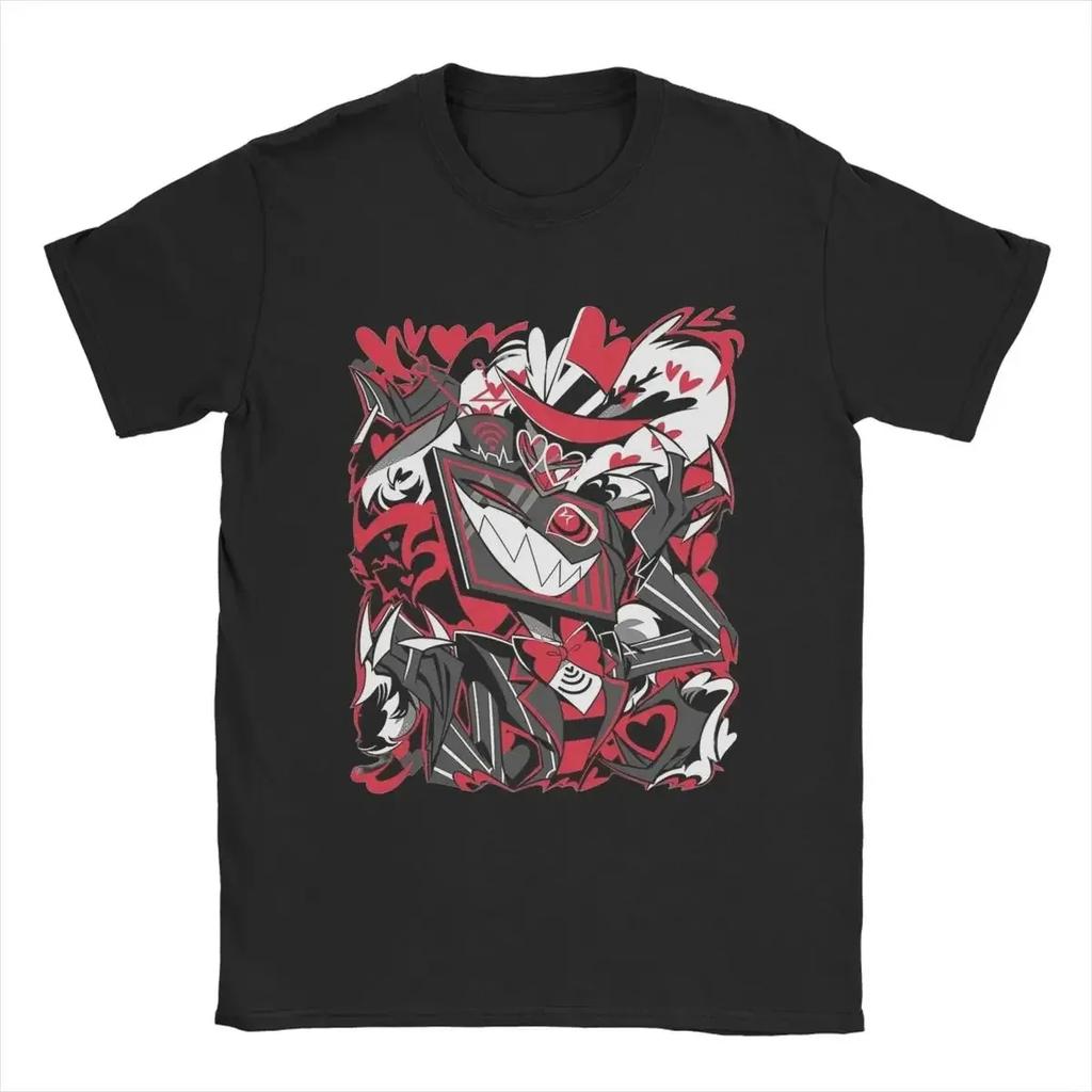 Hazbins Hotels Vox TShirt for Men Women Novelty Cotton Tees O Neck Short Sleeve T Shirt Gift Idea Clothing