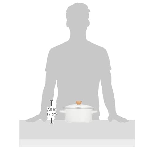 Pearl Metal Presage Enamel Pot, 22cm, White