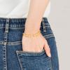 AUGUST ALICE Bold Oval Chain Bracelet _ Gold