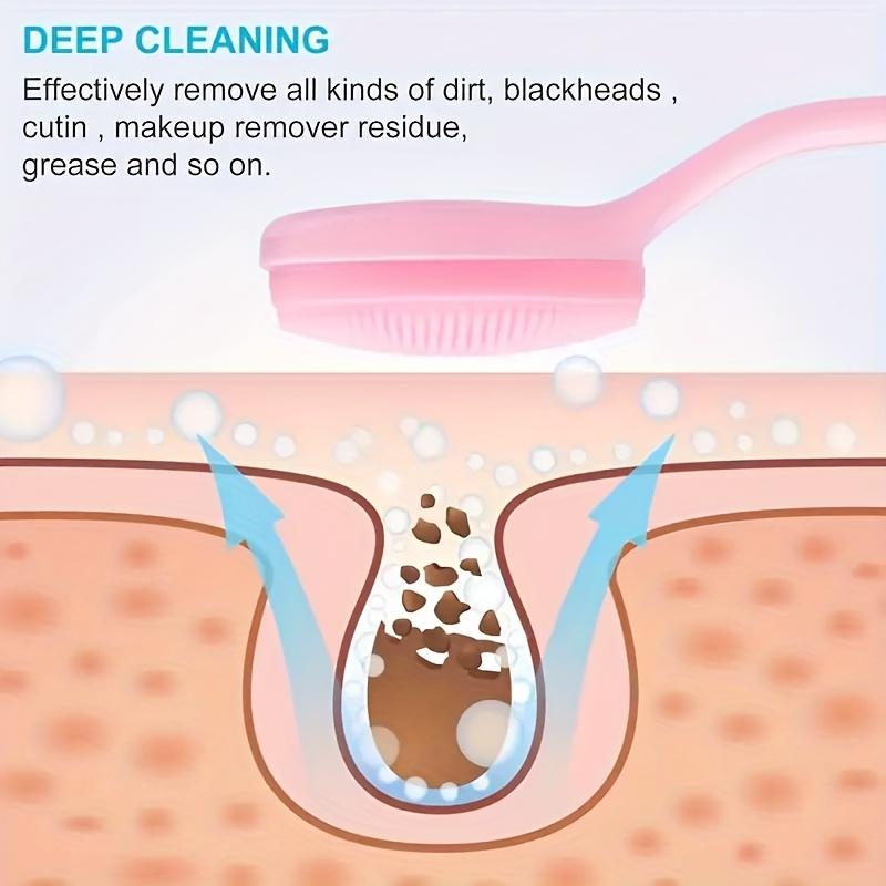 Набор из 3 силиконовых ручных щеток для очищения лица, удаление черных точек для глубокой очистки и нежного отшелушивания, аппликатор для нанесения маски на лицо