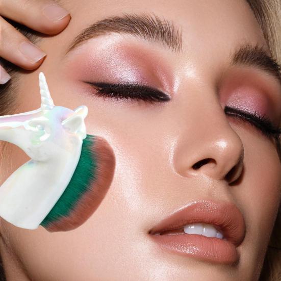 Кисть для макияжа «Лошадь» с мягкой щетиной, пушистая основа, рассыпчатая пудра, тени для век, крем для контура, румяна, кисть для дизайна ногтей, инструменты для макияжа