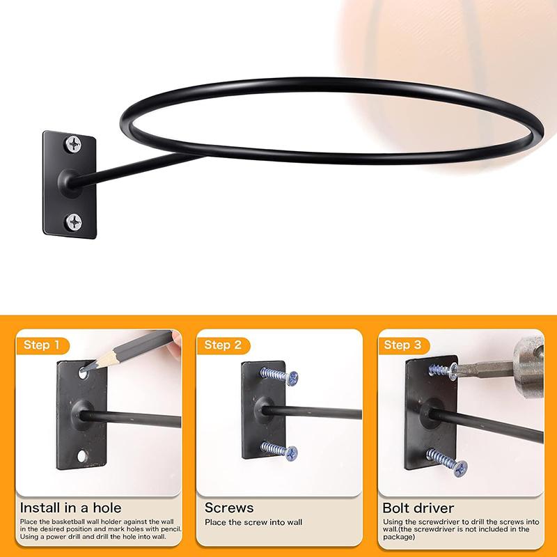 Многоцелевая полка для демонстрации футбольных мячей, держатель для мячей, настенный стеллаж для хранения баскетбольных мячей, декор гостиной, экономия места