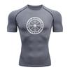 Men's Compression Workout T-Shirt, Norse Rune Viking Symbol