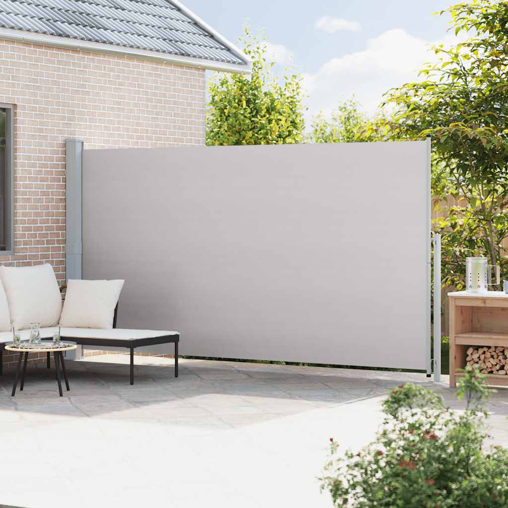 Side Awning Retractable 200x500 cm Grey