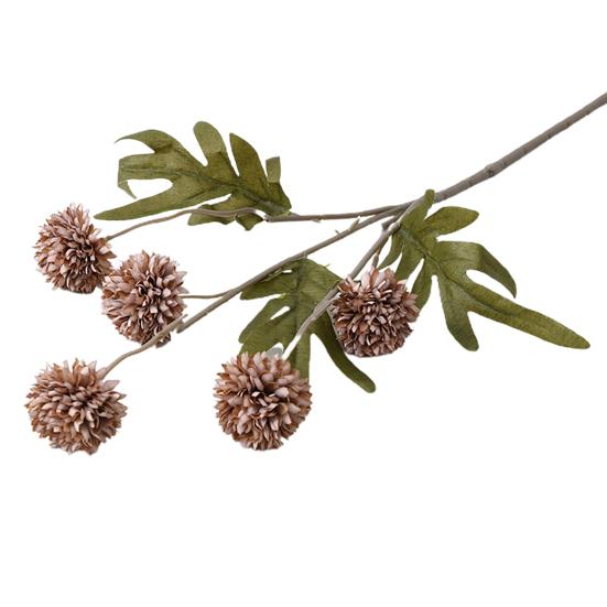 1 ветка цветок из искусственного шелка, не требующий полива, широко применяется, гибкий, необычный, простой в уходе, красивый искусственный стебель одуванчика для гостиной